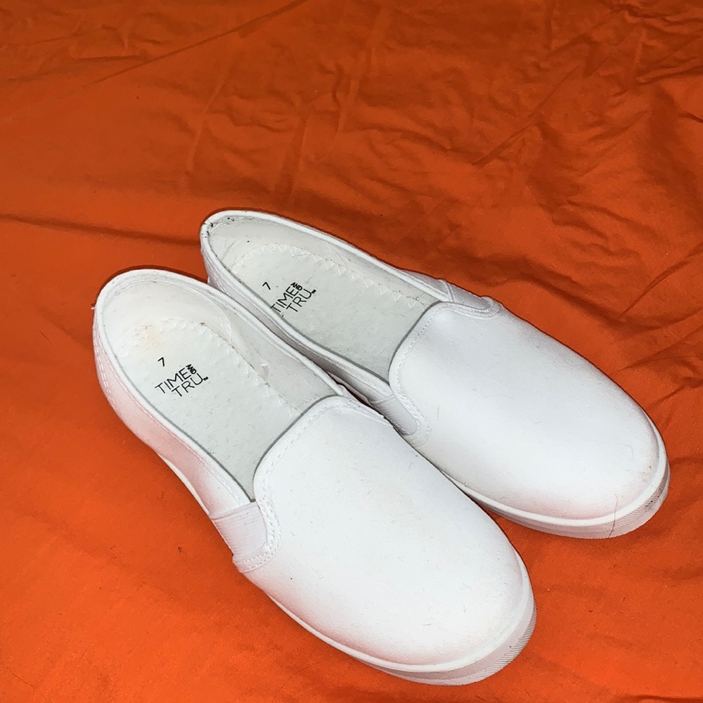 time and tru slip ons